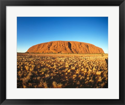 Framed Ayers Rock, Uluru-Kata Tjuta National Park, Australia Print