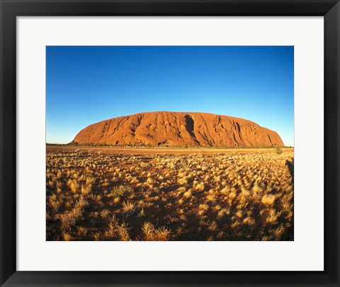 Framed Ayers Rock, Uluru-Kata Tjuta National Park, Australia Print