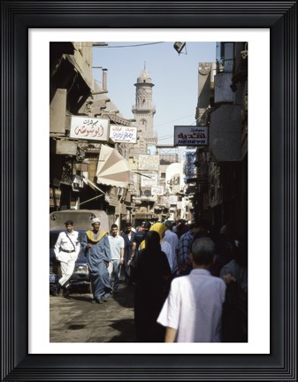Framed Marketplace Cairo Egypt Print