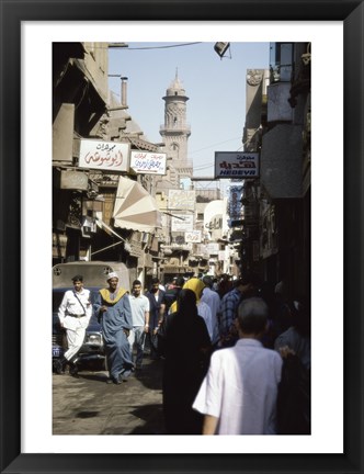 Framed Marketplace Cairo Egypt Print