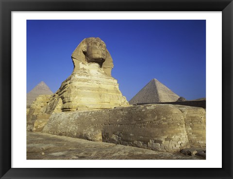 Framed Sphinx, Giza, Egypt Print