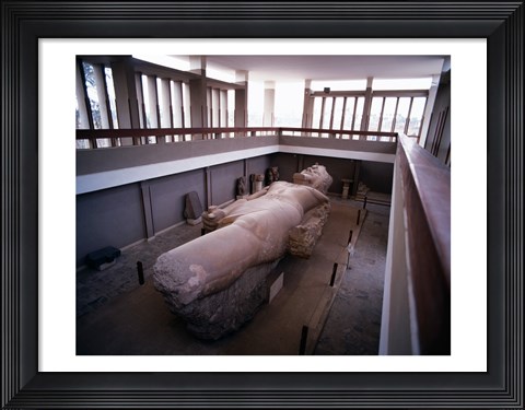 Framed Statue of Ramses II, Memphis, Egypt Print