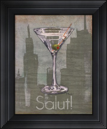 Framed Big City Cocktail III Print