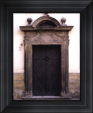 Framed Prague Door I Print
