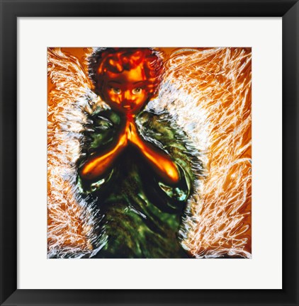 Framed Praying little angel Print