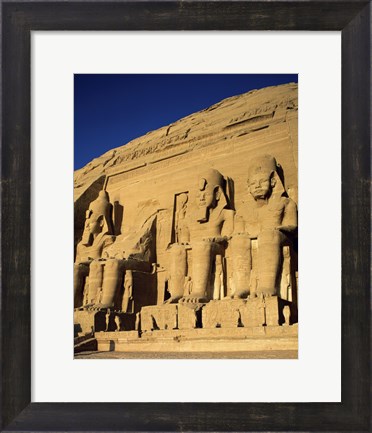 Framed Great Temple of Ramses II, Abu Simbel, Egypt Print