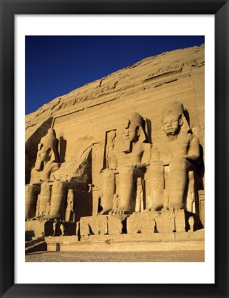 Framed Great Temple of Ramses II, Abu Simbel, Egypt Print