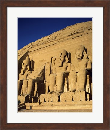 Framed Great Temple of Ramses II, Abu Simbel, Egypt Print