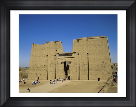 Framed Temple of Horus, Edfu, Egypt Print