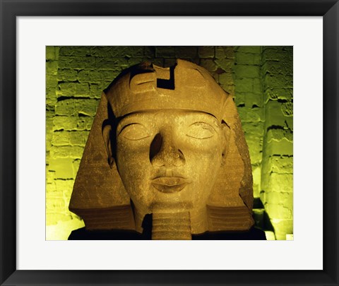 Framed Ramses II statue, Temple of Luxor, Luxor, Egypt Print