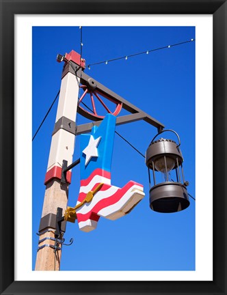 Framed Cowboy Boot, Scottsdale, Phoenix, Arizona, USA Print