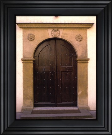 Framed Prague Door II Print