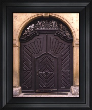 Framed Prague Door III Print