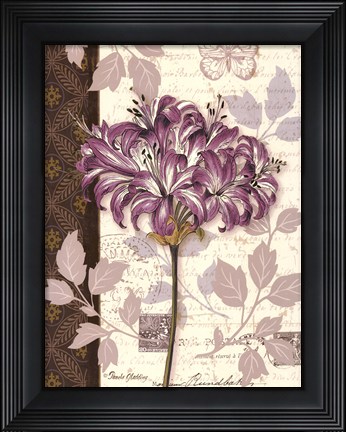 Framed Chelsea Purple I Print