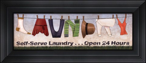 Framed Laundry Print