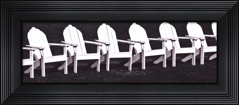 Framed Block Island Chairs I Print