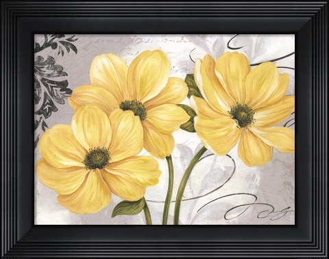 Framed Colori Yellow I Print
