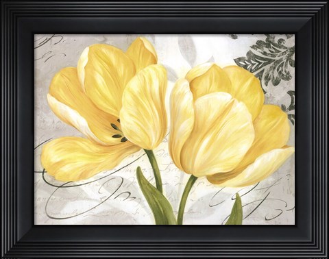 Framed Colori Yellow II Print