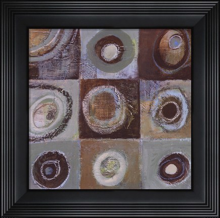 Framed Abstract Earth II - mini Print