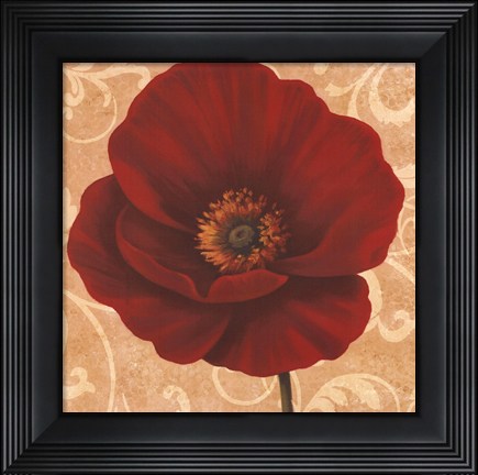 Framed Poppies II Print