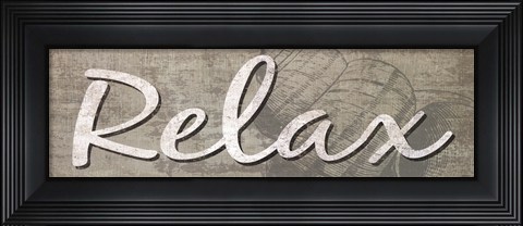 Framed Relax Print