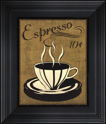 Framed Retro Coffee II Print