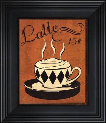 Framed Retro Coffee IV Print