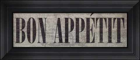 Framed Bon Appétit III Print