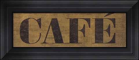 Framed Café III Print