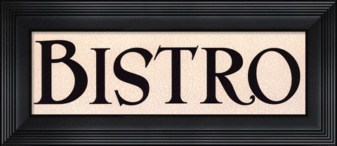 Framed Bistro I Print