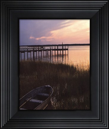 Framed Channel Sunset III Print