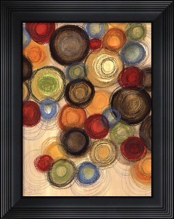 Framed Colorful Whimsy I Print