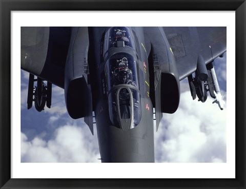 Framed McDonnell Douglas F-4E Phantom II Jet Fighter Print