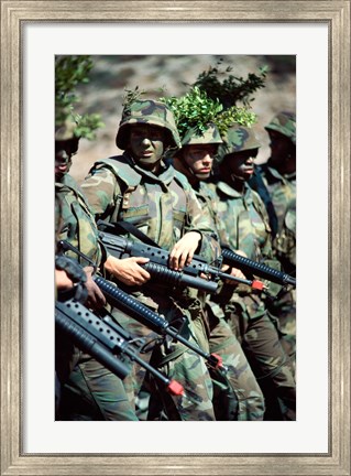 Framed US Marines Print
