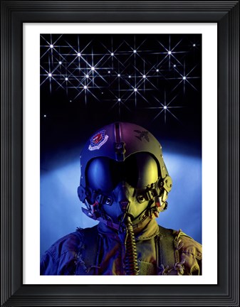 Framed US Airforce Fighter Pilot Print