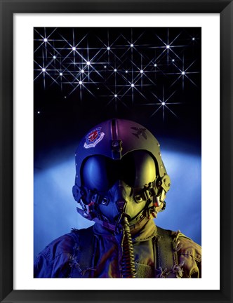Framed US Airforce Fighter Pilot Print