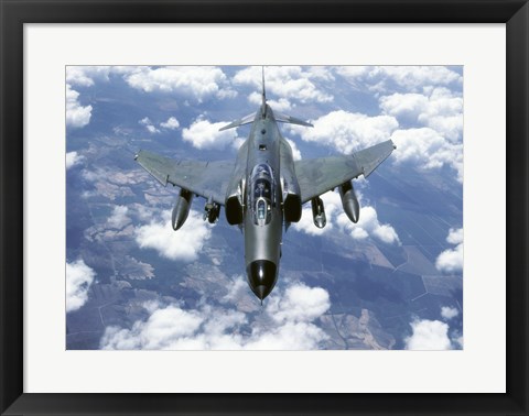 Framed McDonnell Douglas  F-4E Phantom II  Jet Fighter Print