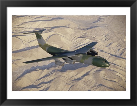 Framed Lockheed C-141B Starlifter Cargo Plane Print