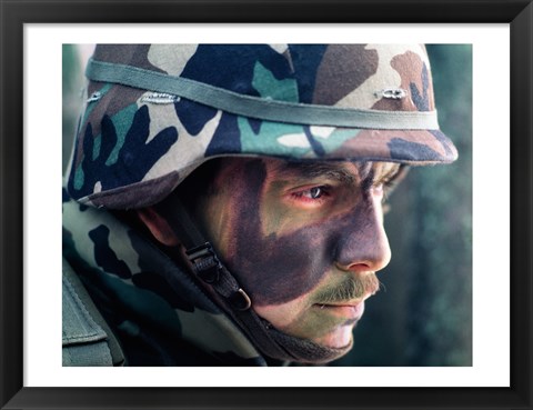 Framed Soldier Camouflage Print