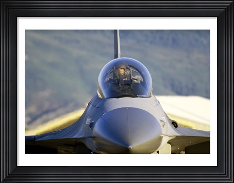 Framed F-16 Fighter Jet US Air Force Print