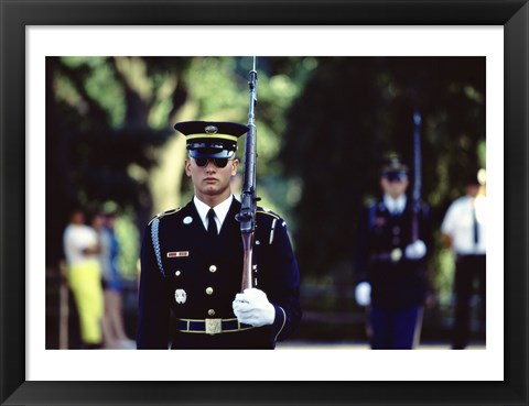 Framed US Army Honor Guard Print