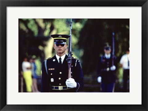 Framed US Army Honor Guard Print