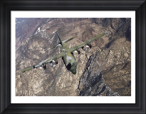 Framed C-130 Cargo Aircraft Print
