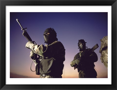 Framed SWAT Team  United States Military Print