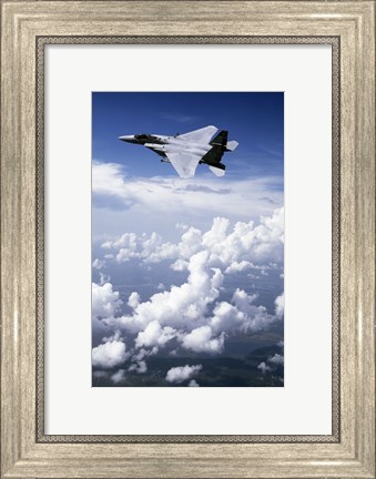 Framed F-15 Eagle Fighter  United States Air Force Print