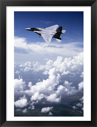 Framed F-15 Eagle Fighter  United States Air Force Print