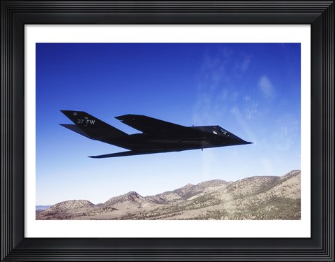 Framed F-117A Stealth Fighter Print