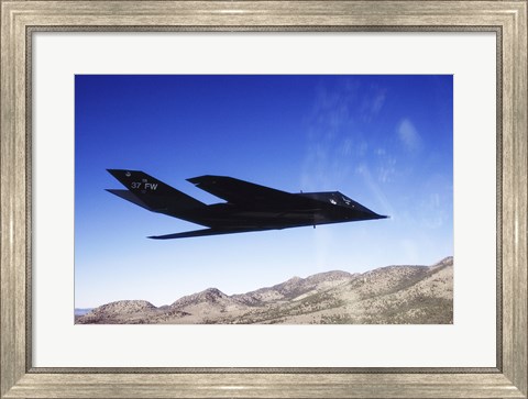 Framed F-117A Stealth Fighter Print