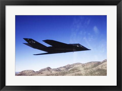 Framed F-117A Stealth Fighter Print