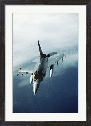Framed General Dynamics F-16 Falcon Jet Fighter Print